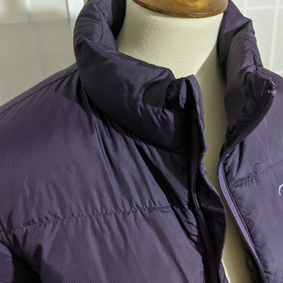 VINTAGE Down jacket puffer quilted coat Sz S - Picture 2 of 10